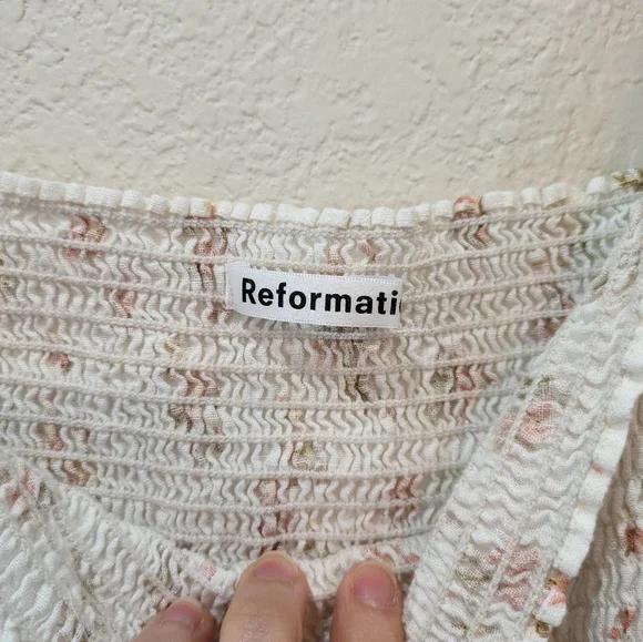 Reformation Marabella Linen Midi Dress small. - Picture 5 of 7